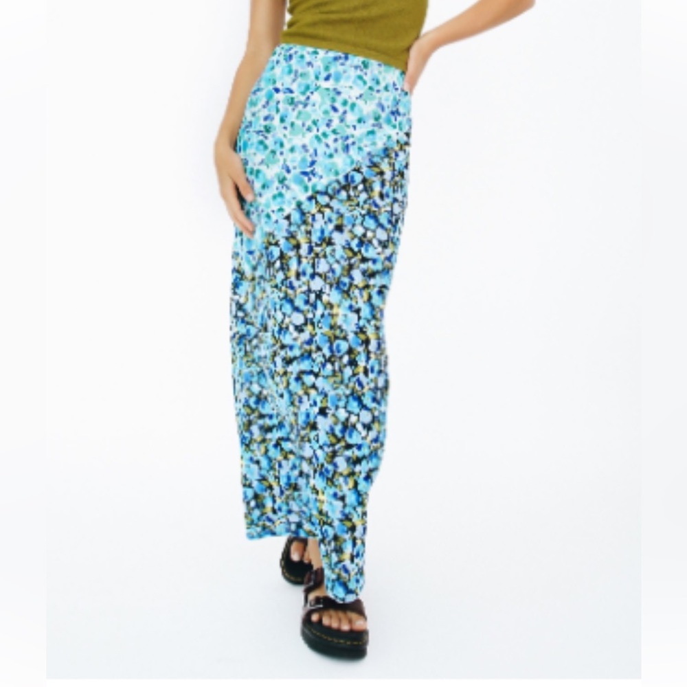 VRG GRL “Copenhagen Cool Bias Cut” Midi Skirt